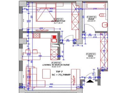 Vanzare apartament 2 camere in bloc nou, zona 9 Mai
