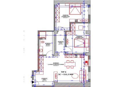 Vanzare apartament 3 camere in bloc nou, zona 9 Mai