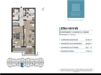 Vanzare apartament 2 camere in bloc nou, 0 comision, zona Bulevardul Bucuresti